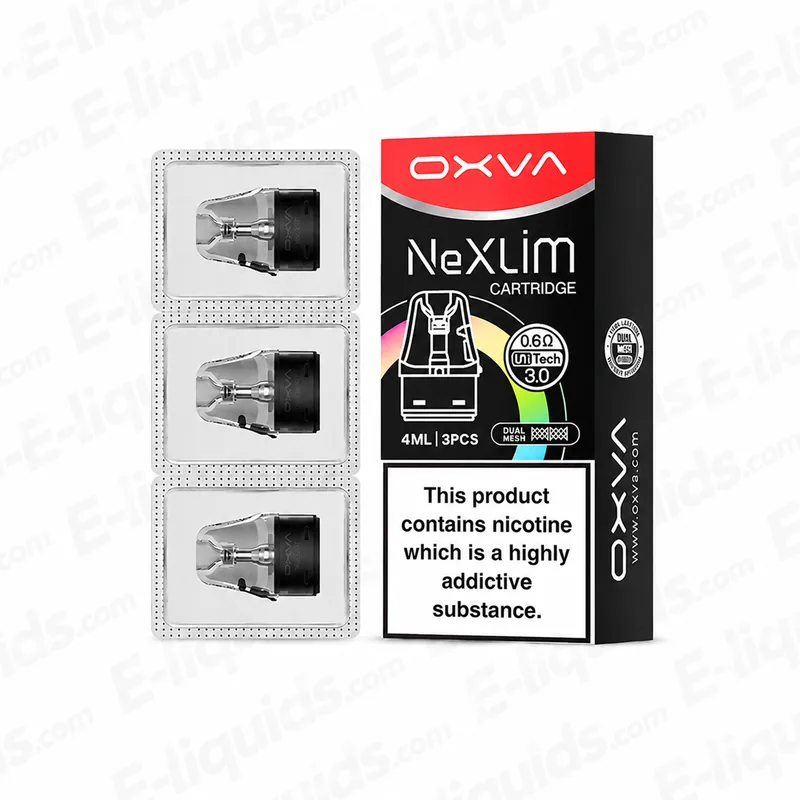 OXVA Nexlim V2 0.6 Ohm Unitech 3.0 Replacement Pods XL 3 Pack